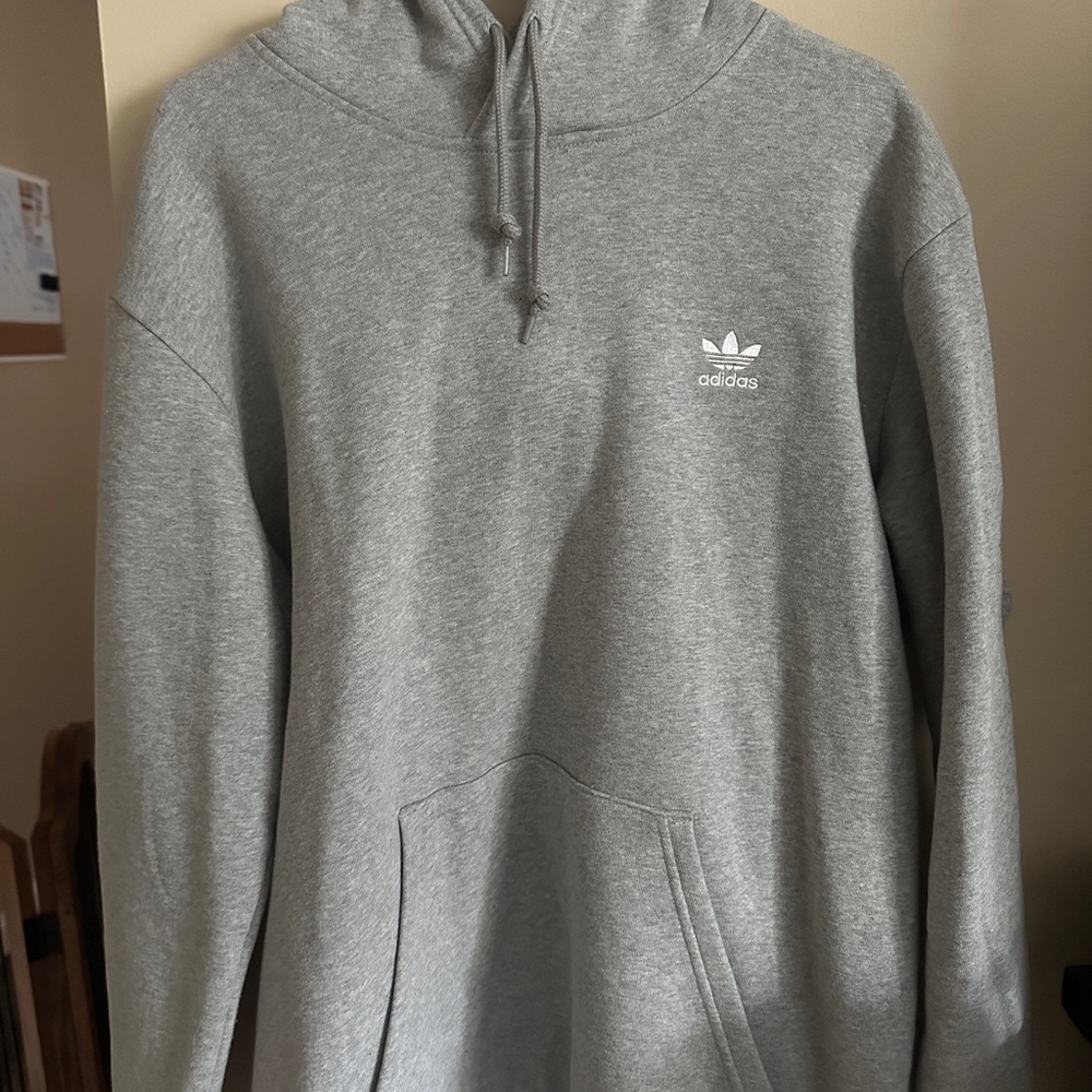 Adidas Men's Gray Hoodie